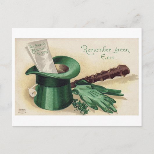 Saint Patrick's Day, Shamrock,  Briefkaart (Voorkant)