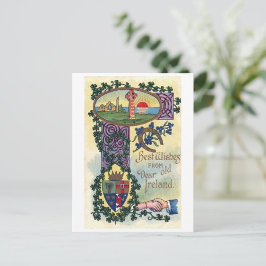 Saint Patrick's Day, Shamrock Briefkaart (Staand voorkant)