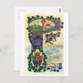 Saint Patrick's Day, Shamrock Briefkaart (Voorkant / Achterkant)