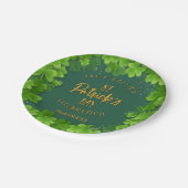 Saint Patrick's Day Shamrock Feest Papieren Bordje (Gekanteld)