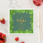 Saint Patrick's Day Shamrock Feest Servet (Insitu)