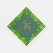 Saint Patrick's Day Shamrock Feest Servet (Hoek)