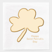 Saint Patrick's Day Shamrock Folie Servetten (Voorkant)