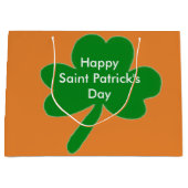 Saint Patrick's Day Shamrock Gift Bags Large Cadeautasje (Voorkant)