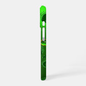 SAINT PATRICK'S DAY SHAMROCK GREEN DAMASK iPhone 16 HOESJE (Linkerkant)