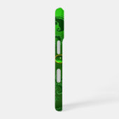 SAINT PATRICK'S DAY SHAMROCK GREEN DAMASK iPhone 16 HOESJE (Rechterkant)