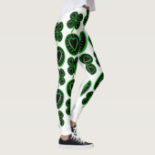 Saint Patrick's Day Shamrock Heart Leggings 4 (Rechts)