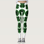 Saint Patrick's Day Shamrock Heart Leggings 4 (Voorkant)