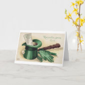 Saint Patrick's Day, Shamrock,  Kaart (Gele Bloem)