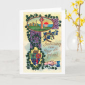 Saint Patrick's Day, Shamrock Kaart (Gele Bloem)