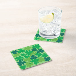 Saint Patrick's Day Shamrock Klaver Papier Onderze Kartonnen Onderzetters