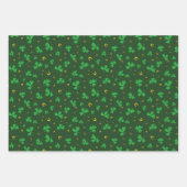 Saint Patricks Day Shamrock & Lucky Charms Green Inpakpapier Vel (Voorkant)