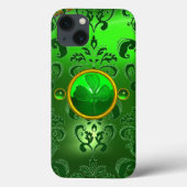 SAINT PATRICK'S DAY SHAMROCK MET GREEN DAMASK Case-Mate iPhone CASE (Achterkant)