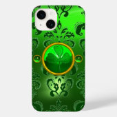 SAINT PATRICK'S DAY SHAMROCK MET GREEN DAMASK Case-Mate iPhone CASE (Achterkant)