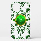 SAINT PATRICK'S DAY SHAMROCK MET GREEN DAMASK Case-Mate iPhone CASE (Achterkant)
