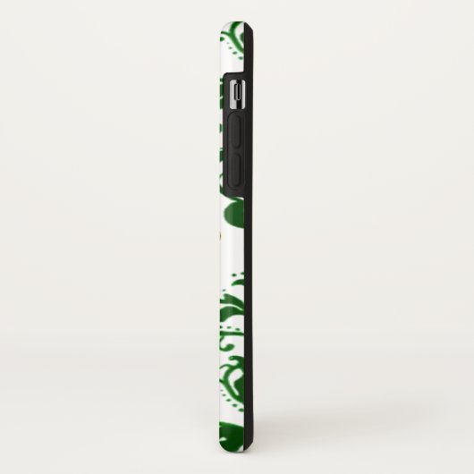 SAINT PATRICK'S DAY SHAMROCK MET GREEN DAMASK Case-Mate iPhone CASE (Achterkant/links)