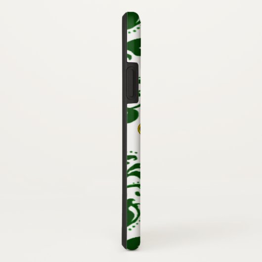 SAINT PATRICK'S DAY SHAMROCK MET GREEN DAMASK Case-Mate iPhone CASE (Achterkant/rechts)