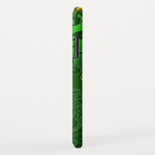 SAINT PATRICK'S DAY SHAMROCK MET GREEN DAMASK Case-Mate iPhone CASE (Achterkant/rechts)