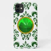 SAINT PATRICK'S DAY SHAMROCK MET GREEN DAMASK Case-Mate iPhone CASE (Achterkant)