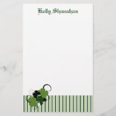 Saint Patricks Day Shamrock Personalized Briefpapier (Voorkant)