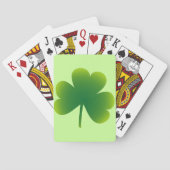 Saint Patrick's Day Shamrock Pokerkaarten (Achterkant)