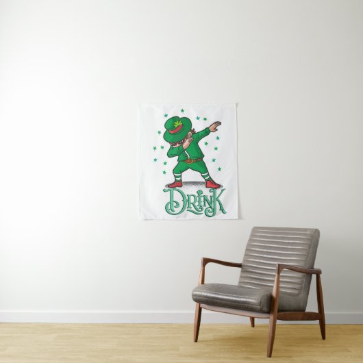 Saint Patrick's Day, Shamrock Wandkleed (In situ)