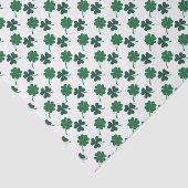 Saint Patrick's day shamrocks four leaf clover  Tissuepapier (Detail)