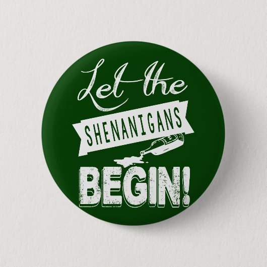 Saint Patricks Day Shenanigans Ronde Button 5,7 Cm (Voorkant)