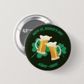 Saint Patrick's Day Sláinte of Cheers Button (Voorkant /achterkant)