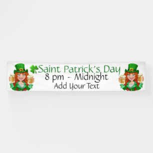 Saint Patrick's Day Spandoek