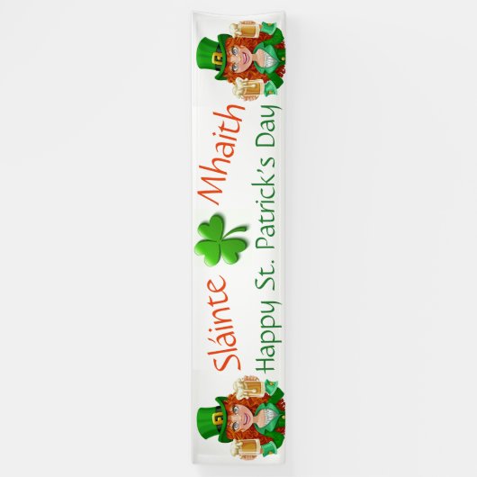 Saint Patrick's Day Spandoek (Verticaal)