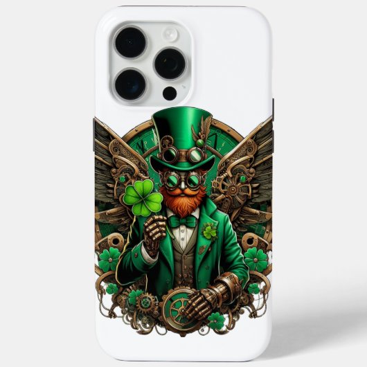Saint Patrick's Day steampunk klaver Case-Mate iPhone Case (Achterkant)