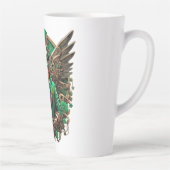 Saint Patrick's Day steampunk klaver Latte Mok (Rechts)