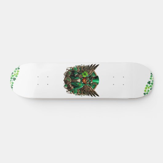 Saint Patrick's Day steampunk klaver Persoonlijk Skateboard (Horizontaal)