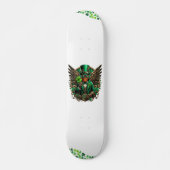 Saint Patrick's Day steampunk klaver Persoonlijk Skateboard (Voorkant)