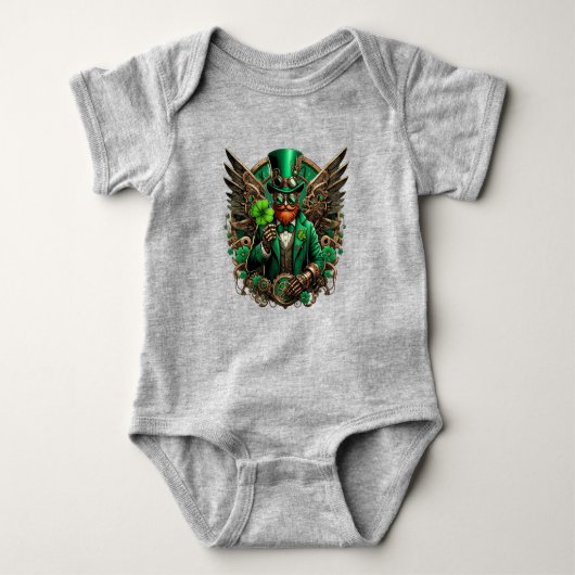 Saint Patrick's Day steampunk klaver Romper (Voorkant)
