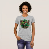 Saint Patrick's Day steampunk klaver T-shirt (Voorkant volledig)