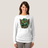 Saint Patrick's Day steampunk klaver T-shirt (Voorkant volledig)