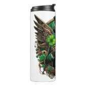 Saint Patrick's Day steampunk klaver Thermosbeker (Gedraaid links)