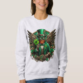Saint Patrick's Day steampunk klaver Trui (Voorkant)