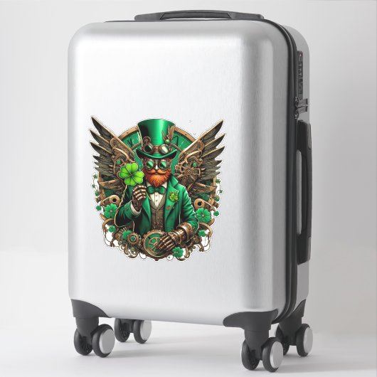 Saint Patrick's Day steampunk Sticker (Koffer)