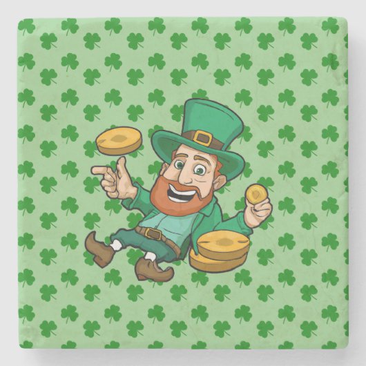 Saint Patrick's day Stenen Onderzetter (Voorkant)
