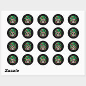 Saint Patricks Day Sugar Skull La Catrina St Peddy Ronde Sticker (Vel)