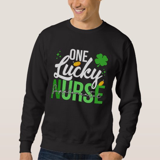 Saint Patrick's Day Suppletiere Verpleegster Een G Trui (Voorkant)