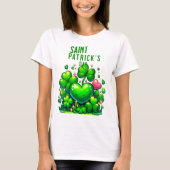 Saint Patrick's Day T - shirts: vieren in het groe T-shirt (Voorkant)