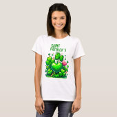 Saint Patrick's Day T - shirts: vieren in het groe T-shirt (Voorkant volledig)