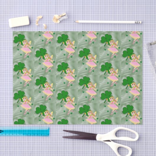 Saint Patrick's Day Tissue Paper Fairy Tissuepapier (Craft)