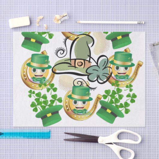 Saint Patrick's Day Tissue Paper Hoefijzer Tissuepapier (Craft)
