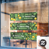Saint Patrick's Day Uitverkoop 3 Bedrijven Raamsticker (Cafe Raam)