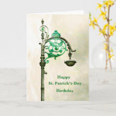 Saint Patrick's Day Verjaardag Wenskaart Kaart (Gele Bloem)